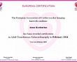 Ultrasound specialist Anna Kozhurina obtained international certification in echocardiography