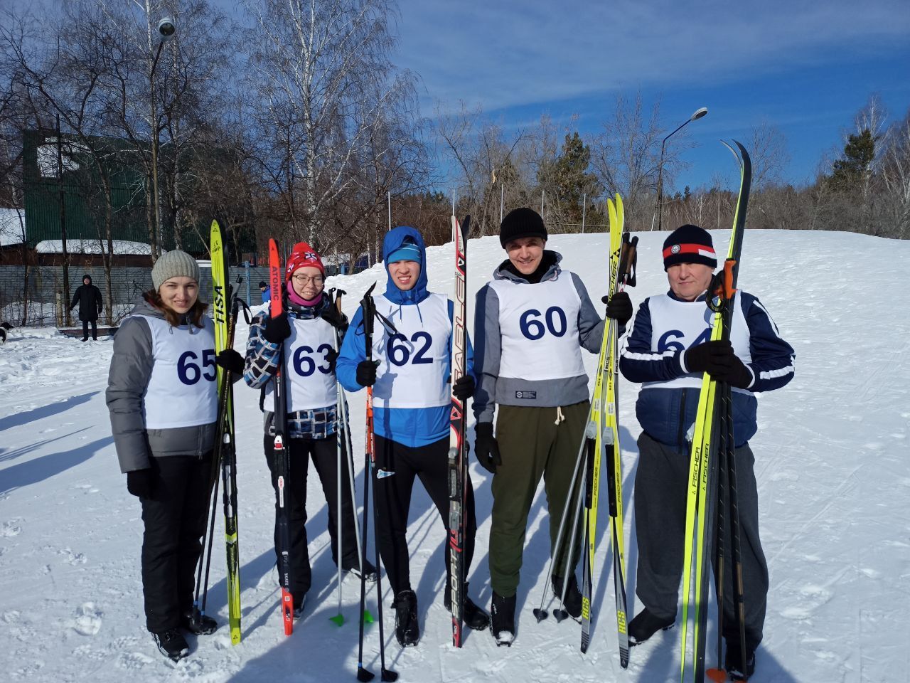 Команда Кардиоцентра заняла 2 место по лыжным гонкам