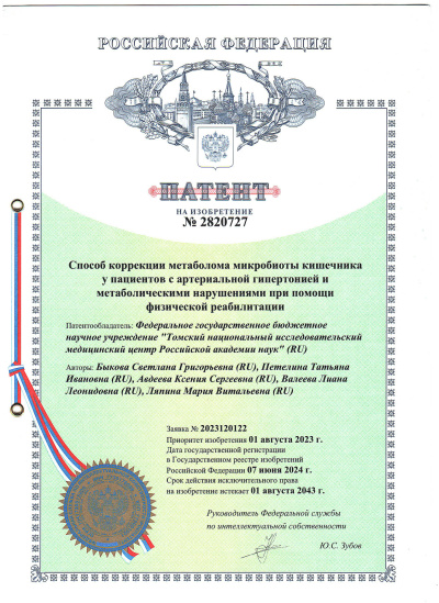 Патент на изобретение, 2024 г.