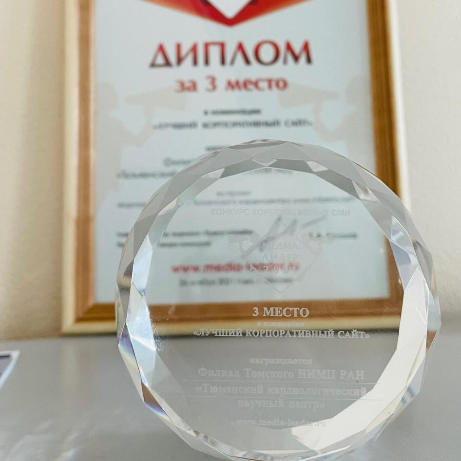 Призовое место на Международном конкурсе "Медиалидер"!